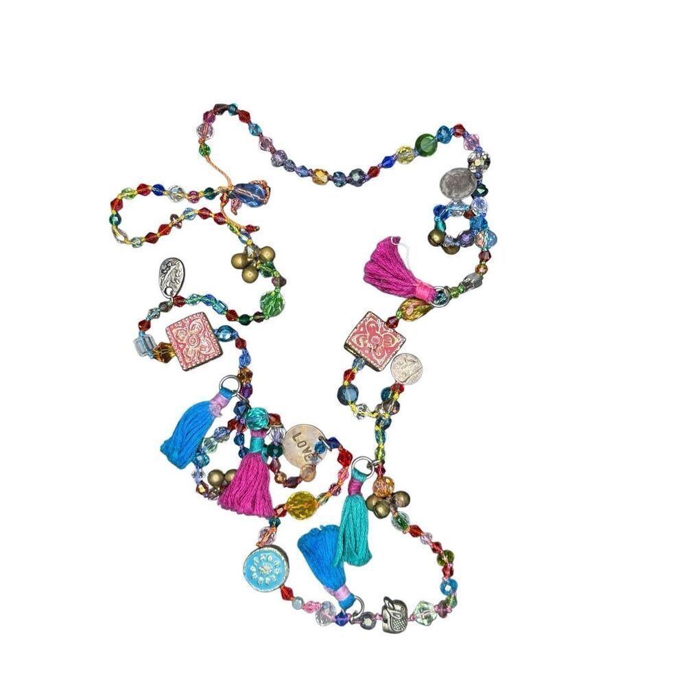 Boutique glass bead layering necklace